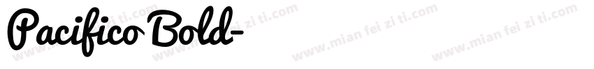 Pacifico Bold字体转换